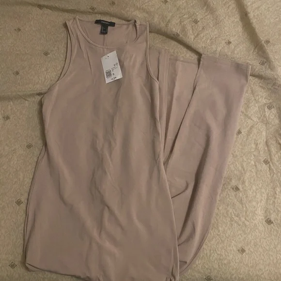 Tan Bodycon Maxi Dress - Picture 1 of 2